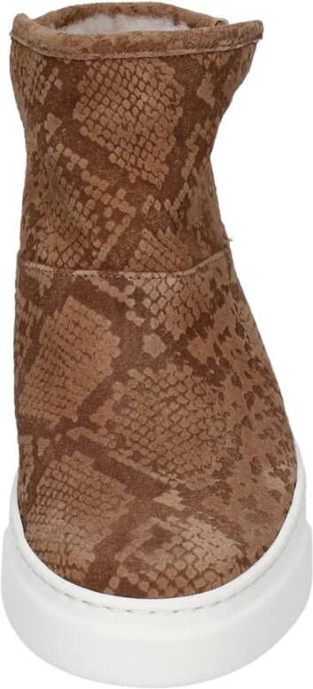 Stokton Suede Enkellaarzen voor vrouwen Brown Dames
