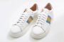 Stokton Witte Leren Glitter Detail Sneaker Multicolor Dames - Thumbnail 3
