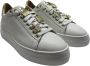 Stokton Witte leren sneaker met verwijderbare accessoires White Dames - Thumbnail 3
