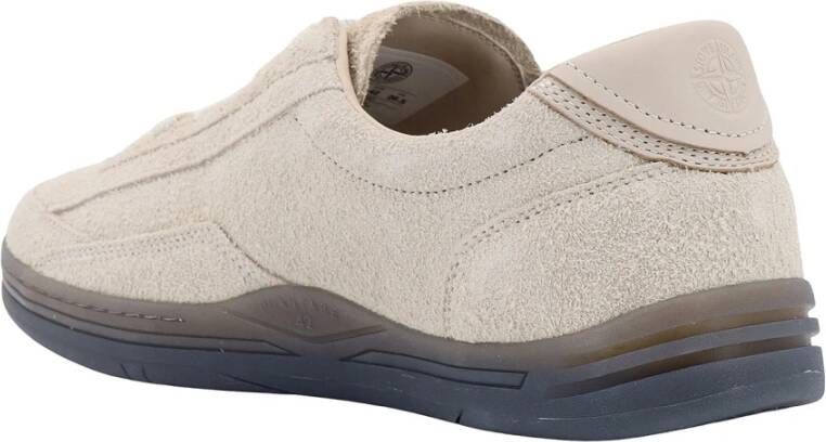 Stone Island Beige Sneakers met Lederen Details Beige Heren