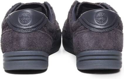 Stone Island Sneakers met Compass Rose Logo Patch Gray Heren
