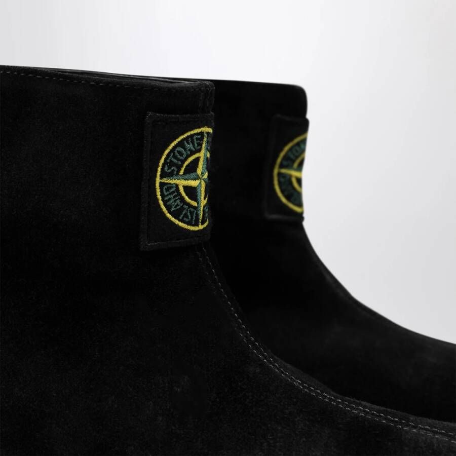 Stone Island Zwarte Lage Laarzen Stivale Basso