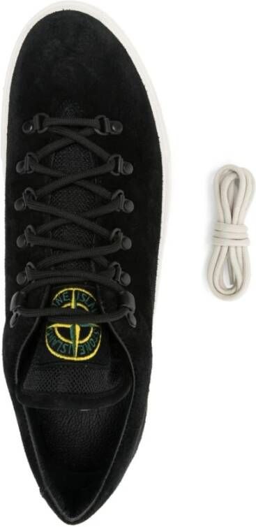 Stone Island Zwarte Sneakers voor Mannen Ss25