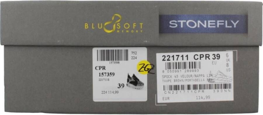 Stonefly Velours Nappa Leren Sneakers