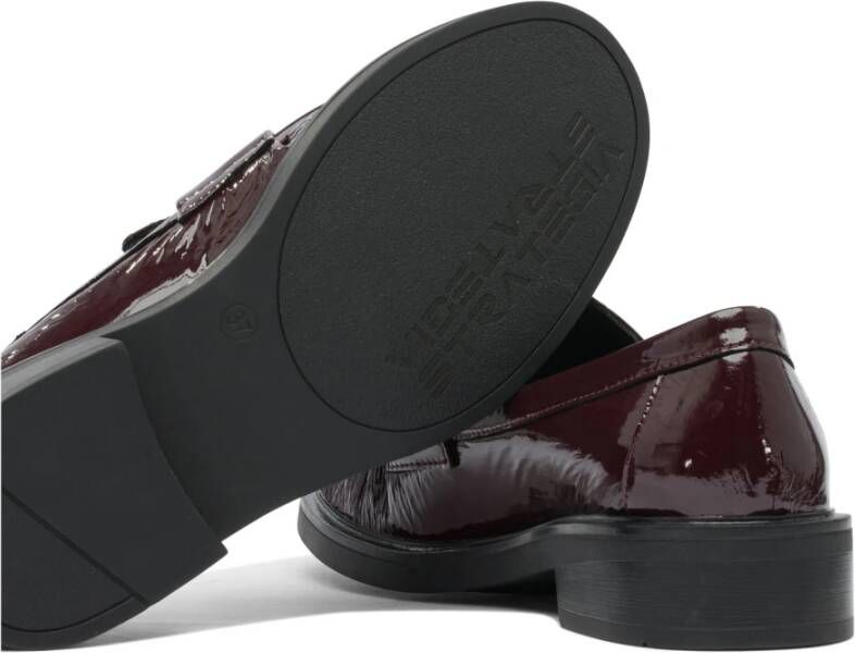 Strategia Bordeaux Leren Loafers Elegante Stijl