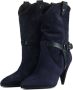 STRATEGIA Enkellaarsjes Dames A5301 Maat: 37 Materiaal: Suède Kleur: Blauw - Thumbnail 2