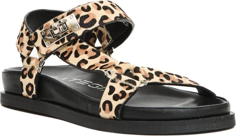 Strategia Luipaardprint Sandalen voor Vrouwen