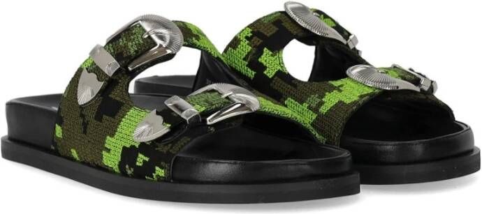 Strategia Militaire Jacquard Slide Sandalen Multicolor Dames