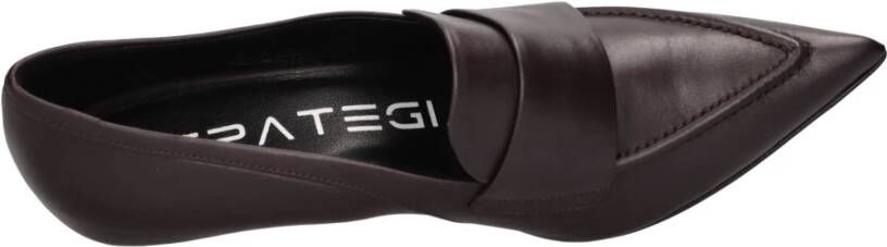 Strategia Platte schoenen Bordeaux
