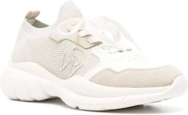 Stuart Weitzman 5050 Sneakers Wit Beige White Dames