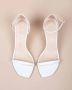 Stuart Weitzman Amelina Sandalen met natuurlijke lederen hakken 75 Wit Dames - Thumbnail 4