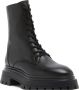 Stuart Weitzman Boots & laarzen Bedford Sleek Lace-Up Bootie in zwart - Thumbnail 4