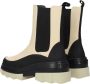 Stuart Weitz Beige Leren Enkellaarzen Vintage Stijl - Thumbnail 2