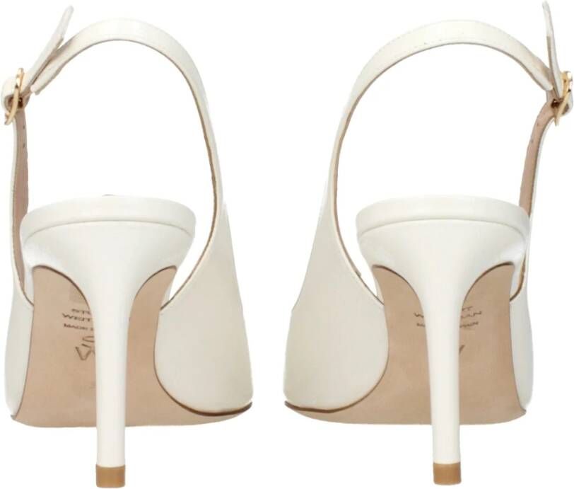Stuart Weitzman Beige Leren Hoge Hak Pumps