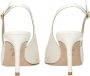 Stuart Weitz Beige Leren Hoge Hak Pumps - Thumbnail 2