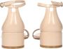 Stuart Weitz Beige Platte Sandalen Patentleer - Thumbnail 6