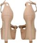 Stuart Weitz Beige Leren Sandaal met Gespsluiting - Thumbnail 2