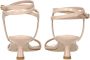 Stuart Weitz Beige Leren Stiletto Hak Sandalen - Thumbnail 2