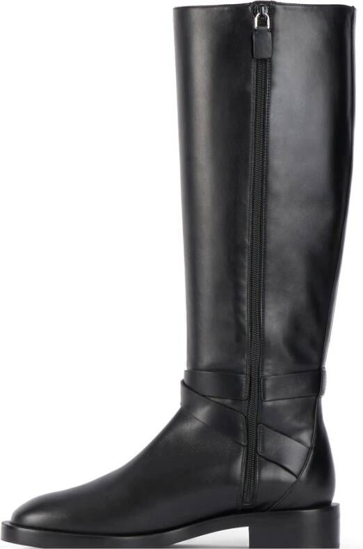 Stuart Weitzman Bella Belted Boot Black Dames