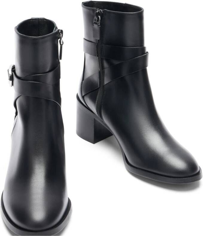 Stuart Weitzman Belted Zip Bootie