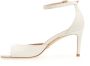 Stuart Weitzman Bianco Leren Sandalen Dunne Hak Beige Dames - Thumbnail 3