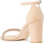 Stuart Weitzman Kristalversierde Highshine Sandaal Beige Dames - Thumbnail 2