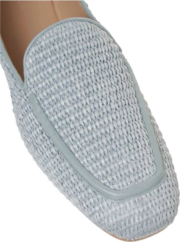 Stuart Weitzman Blauwe Ballerina Loafers Elegante Stijl