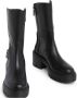 Stuart Weitzman Stoere Moto Bootie met Hardware Accents Zwart Dames - Thumbnail 4