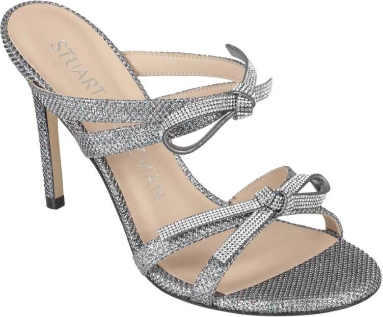 Stuart Weitzman Bow Slide Sandalen Gray Dames