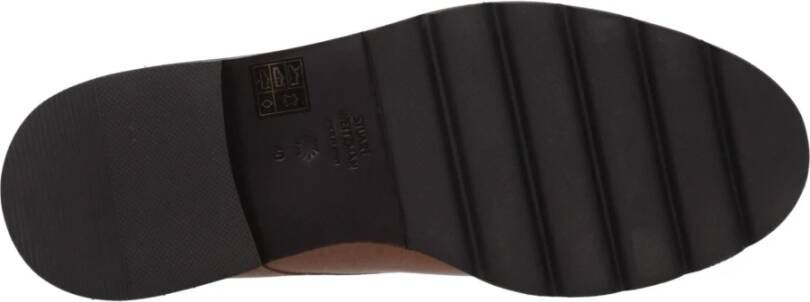Stuart Weitzman Bruin Leren Enkellaarzen