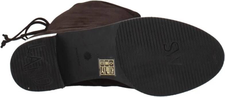 Stuart Weitzman Bruin Leren Over De Knie Laarzen