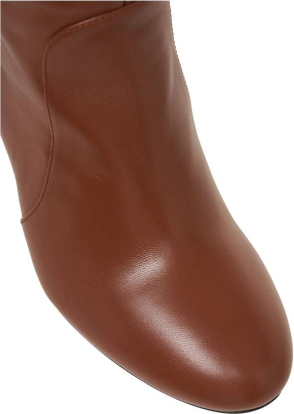 Stuart Weitzman Bruine Enkellaarsjes Babette Tubo Stijl