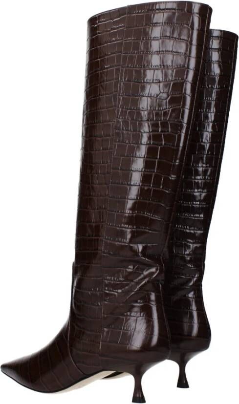 Stuart Weitzman Bruine Leren Laars Naomi Stijl