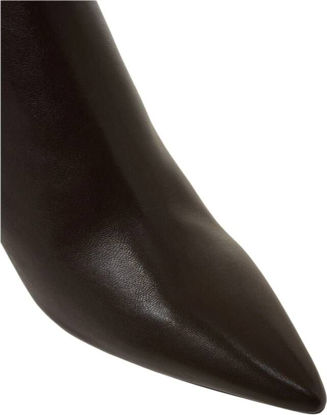 Stuart Weitzman Bruine puntige enkellaarzen