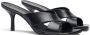 Stuart Weitzman Carmen 75 Slide Moderne vierkante neus slide Black Dames - Thumbnail 2