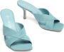 Stuart Weitzman Carmen 75 Slide Moderne vierkante neus slide Green Dames - Thumbnail 4