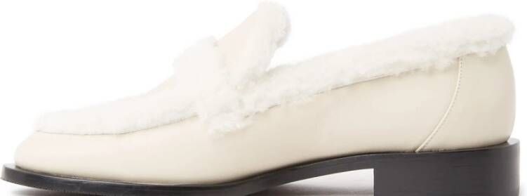 Stuart Weitzman Comfortabele Shearling Loafers Beige Dames