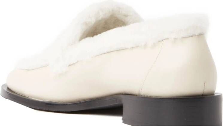 Stuart Weitzman Comfortabele Shearling Loafers Beige Dames