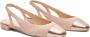 Stuart Weitzman Contrast Teenkap Slingback Platte Pink Dames - Thumbnail 2