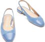 Stuart Weitzman Contrasterende Neuskap Slingback Platte Blue Dames - Thumbnail 4