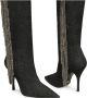 Stuart Weitzman Kristallen Franje Hoge Laarzen Black Dames - Thumbnail 2