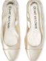 Stuart Weitzman Loafers & ballerina schoenen Crystal Slingback in goud - Thumbnail 5