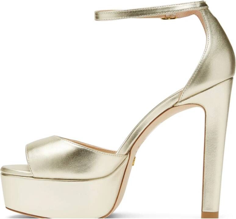 Stuart Weitzman Discoplatform sandalen Beige Dames