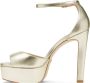 Stuart Weitzman Disco Platform Sandalen Beige Dames - Thumbnail 2