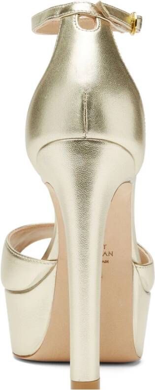 Stuart Weitzman Discoplatform sandalen Beige Dames