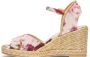Stuart Weitzman Elegante Crossover Espadrille met Jute Zool Multicolor Dames - Thumbnail 3