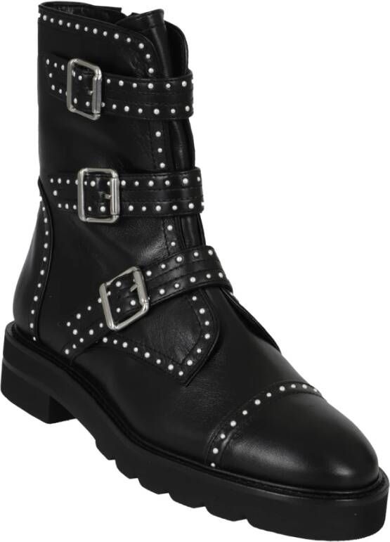 Stuart Weitzman Elegante Enkellaarsjes voor Vrouwen Black Dames