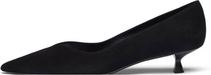 Stuart Weitzman Elegante EVA 35 Pomp Black Dames