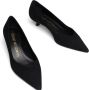 Stuart Weitzman Zwarte Suède Leren Decollete met Hak Black Dames - Thumbnail 4