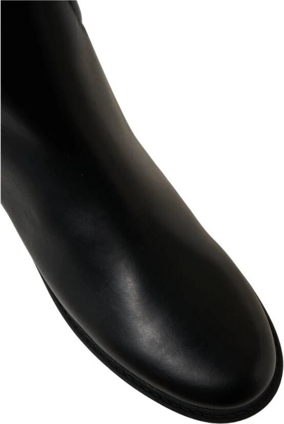 Stuart Weitzman Elegante Leren Enkellaarzen Nero